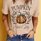 PUMPKIN Patch Girly Leopard Bowknot Pumpkin Graphic T Shirt