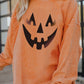 Pumpkin Smile Face Graphic Sweatshirt