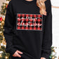 Merry Christmas Plaid Graphic Sweatshirt