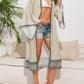 Retro Boho Printed Duster Beach Cover up
