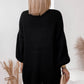 Contrast Trim Open Front Lantern Sleeves Cardigan