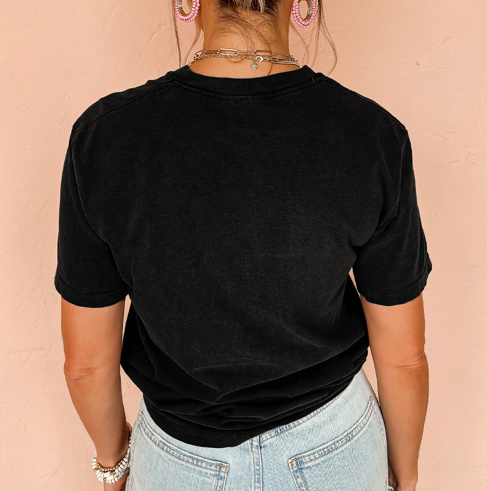 Retro Floral Print Crew Neck Casual T Shirt