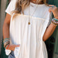 Ruffled Trim Loose Babydoll Tee