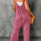 Spaghetti Straps Wide Leg Pocketed Jumpsuits