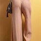Smocked Waist Crinkled Wide Leg Pants