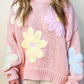 Petals & Threads Embroidered Floral Sweater