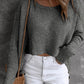 Slouchy Dolman Sleeve High Low Sweater