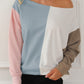Colorblock Dolman Sleeve Sweatshirt