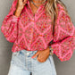 Aesthetic Floral Puff Sleeve Shirt