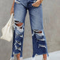 Heavy Destroyed High Waist Jeans
