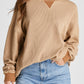 Thermal Pullover Loose Sweatshirt