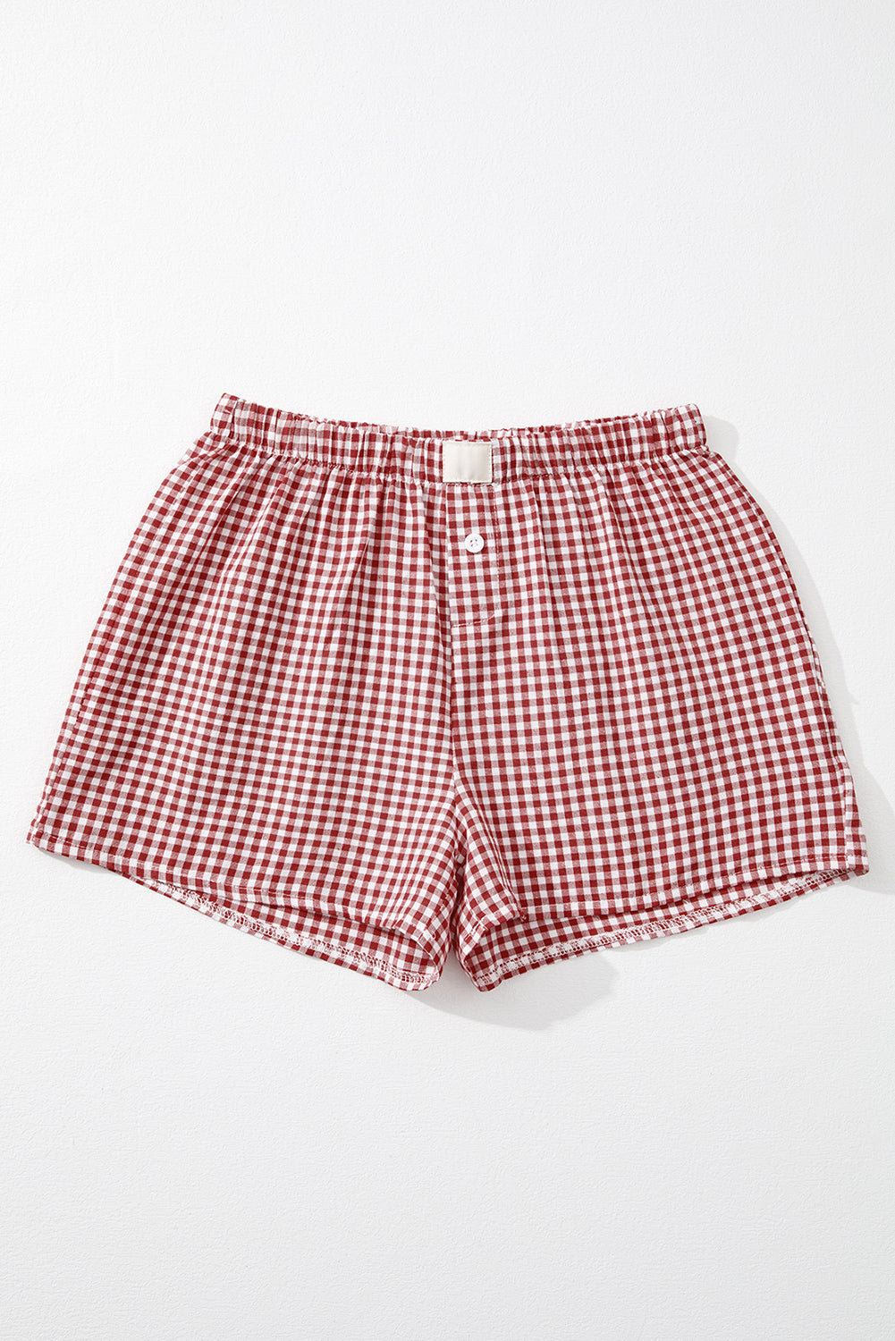 Plaid Gingham Printed High Waist Shorts