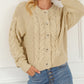 Cable Knit Buttoned Cardigan