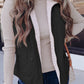 Fleece Lined Quilted Zip up Vest Coat
