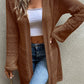 Pointelle Knit Open Front Cardigan
