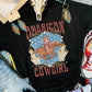 AMERICAN COWGIRL Graphic Western T-shirt