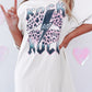 ROCK AND ROLL Oversized Graphic Tee