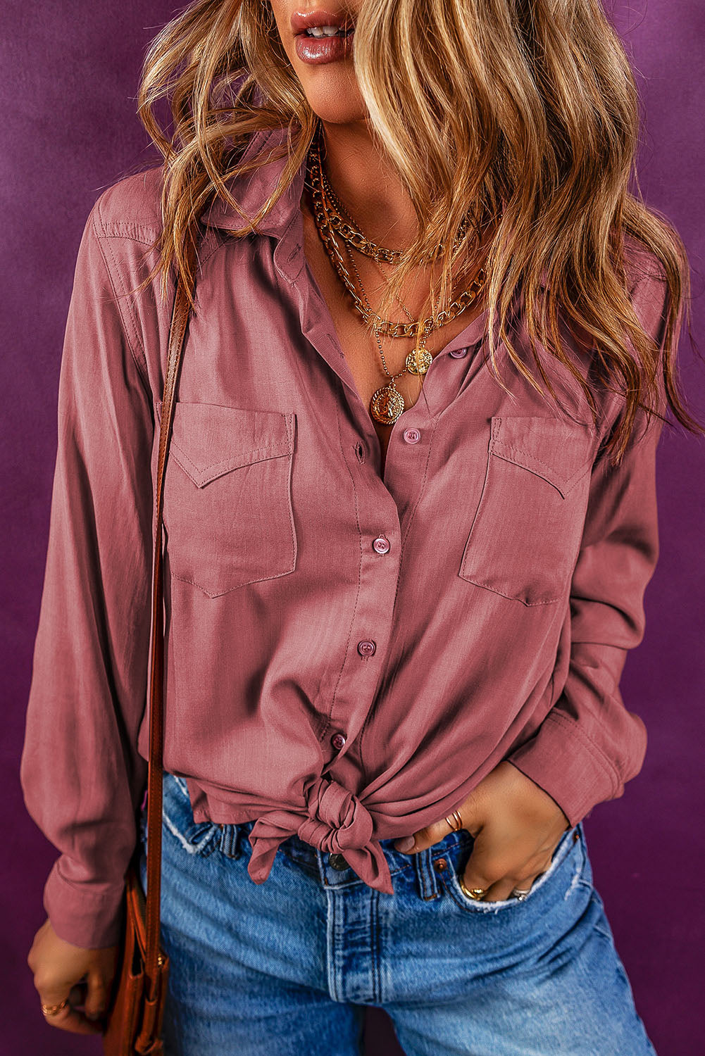 Chest Pockets Loose Fit Shirt