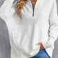 Oversized Quarter-Zip Pullover Sweatshirt