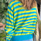 Stripe Crew Neck Drop Shoulder Casual Sweater