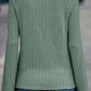 Ribbed Round Neck Knit Long Sleeve Top