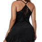 Valentines Day Chemise with Lace Trim