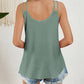 Double Straps Eyelet Flared Tank Top