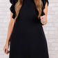 Keyhole Back Ruffled Plus Shift Dress