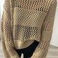 Solid Color Hollow Out Knitted Sweater