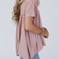 Ruffled Trim Loose Babydoll Tee