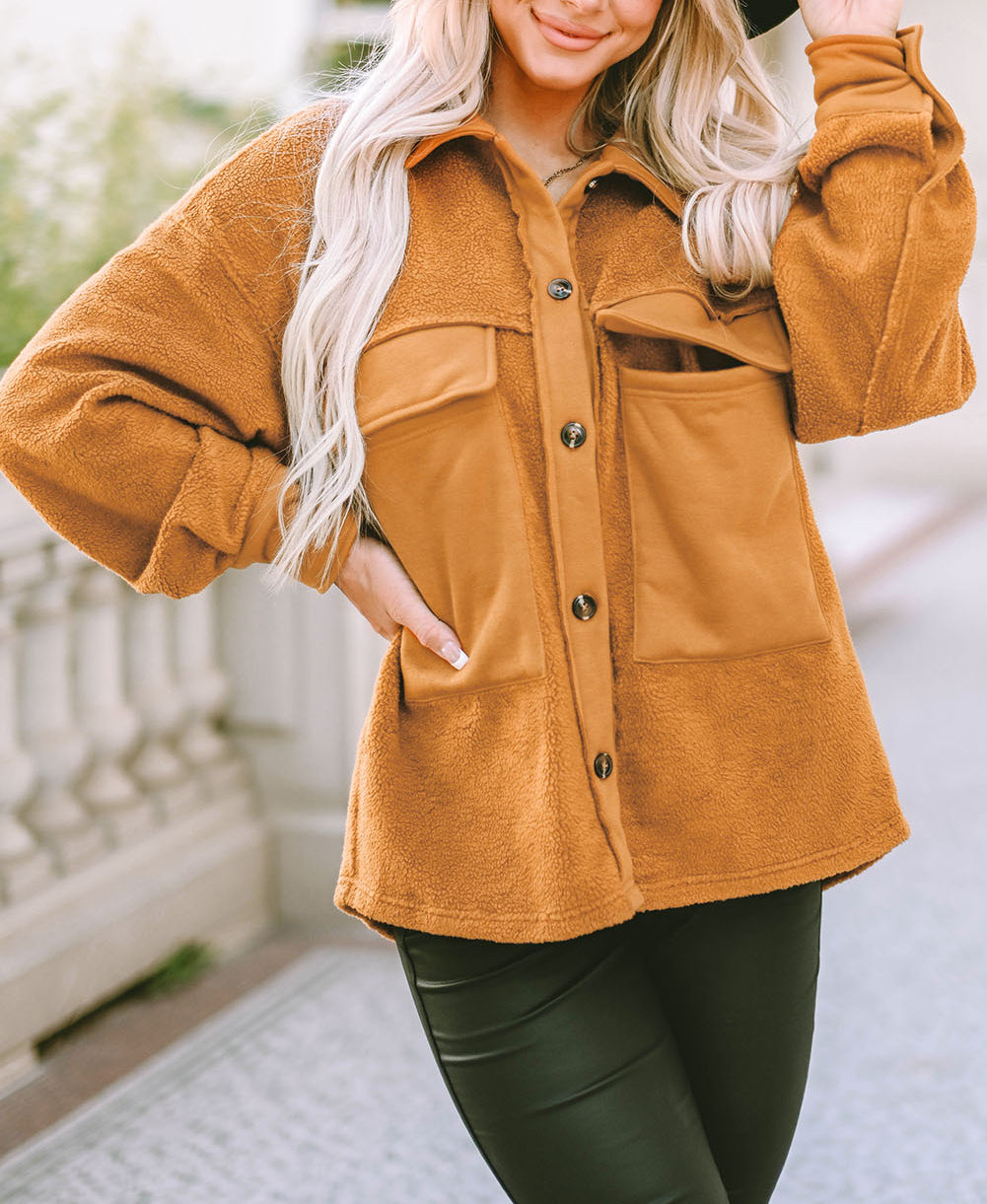 Flap Pocket Buttoned Jacket