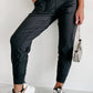 Exposed Seam High Waist Pocketed Joggers