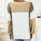 Exposed Seam Color Block Patchwork Top
