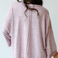 Exposed Seam Drop Shoulder Wide Long Sleeve T Shirt