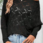 Chic Rhombus Knit Dolman Sleeve Sweater