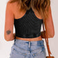 Ribbed Mineral Wash Racerback Cropped Tank Top