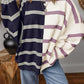Stripe Colorblock Oversized Sweater
