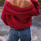 Off-the-shoulder Knit Sweater