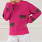 Fierce Animal Pattern Casual Knitted Sweater