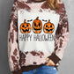 Tie-Dye Pumpkin HAPPY HALLOWEEN Graphic Top