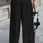 Pleated Elegant Wide Leg Pants