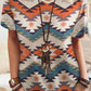 Beige Western Aztec Print Short Sleeve Top