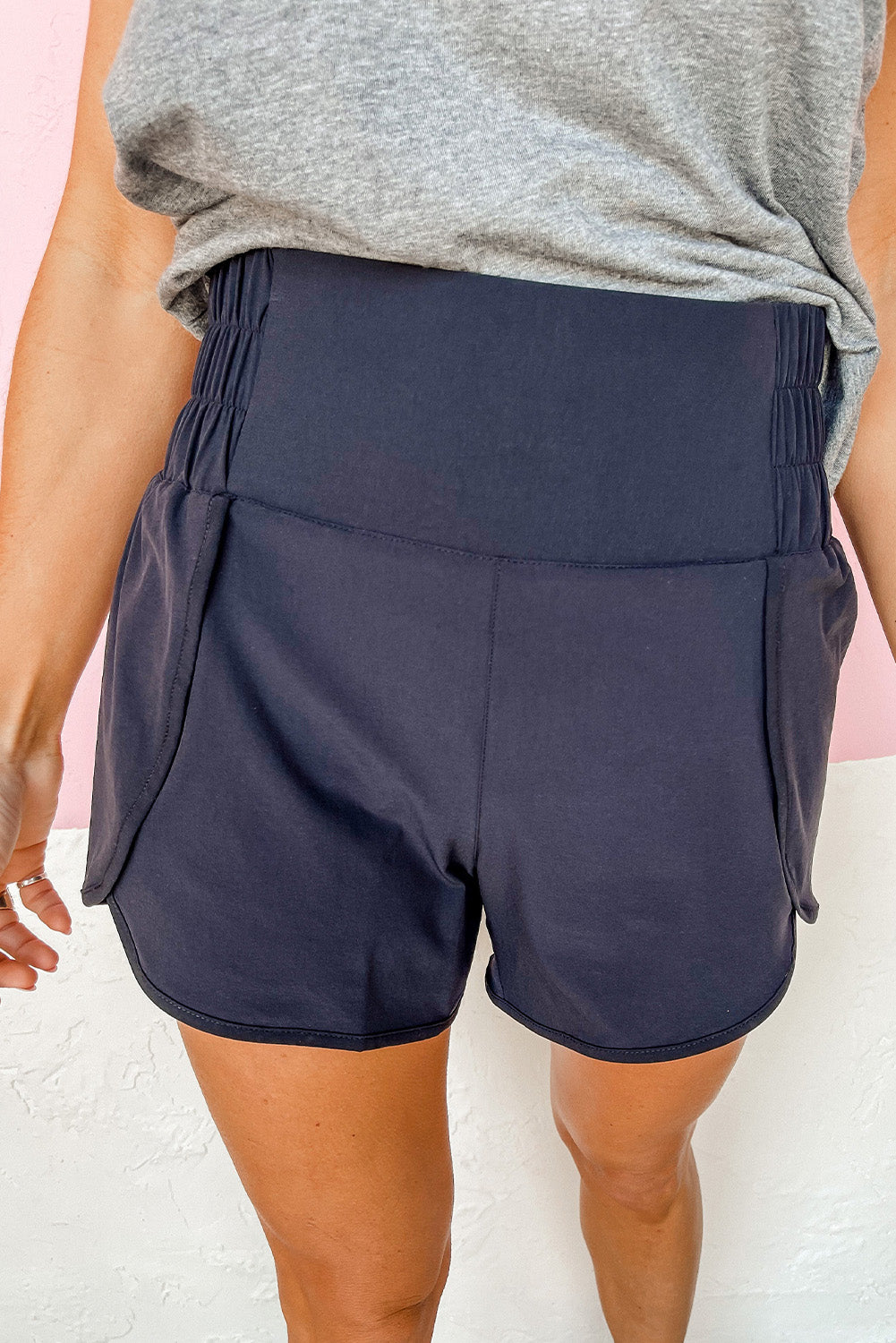Wide Waistband Active Sports Casual Shorts