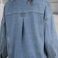 Washed Oversize Pocketed Denim Jacket