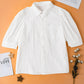 Solid Puff Short Sleeve Shirt