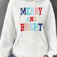 MERRY AND BRIGHT Lattice Texture Hoodie