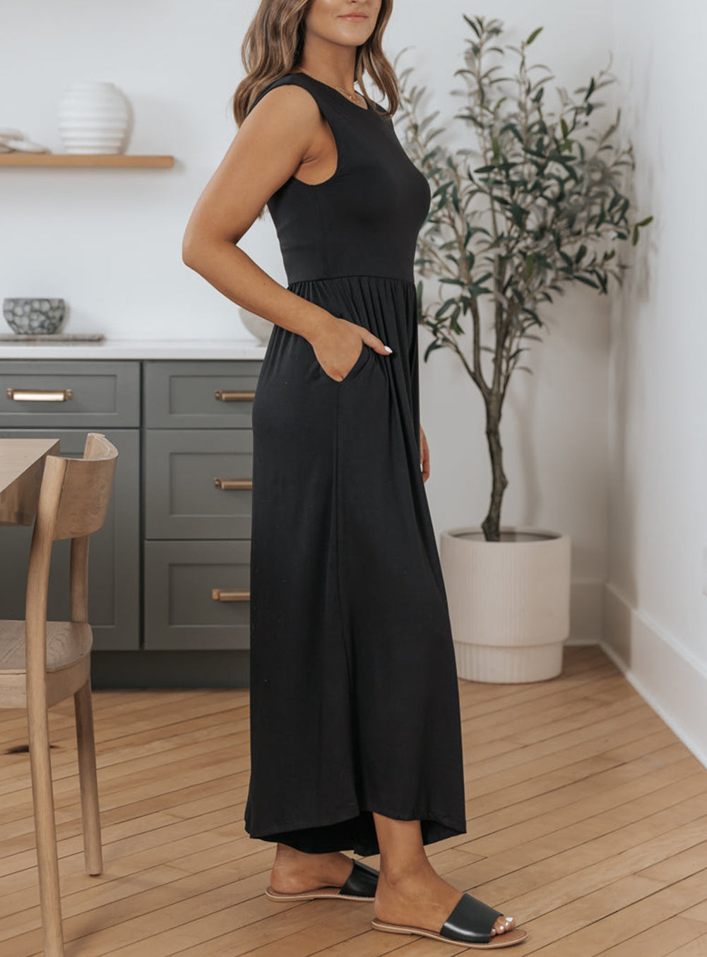 Open Back Wide Leg Jumpsuit