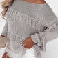 Boho Tasseled Knitted Sweater