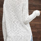 Solid Color V Neck Side Split Sweater