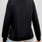 Cable Textured Puff Sleeve Sweatshirt